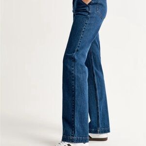 Abercrombie Vintage Comfort Stretch High Rise 90s Relaxed Jean Dark Wash Sz 26L